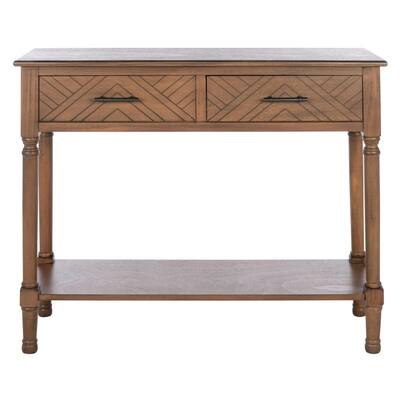Winsome Wood Nolan 40 In Cappuccino, Beem 3 Drawer Console Table