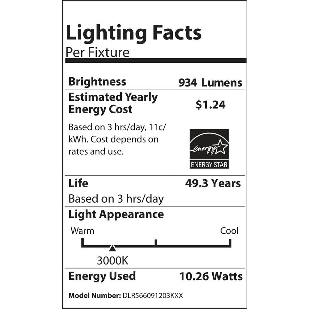 Modern 5''/6'' Nickel LED Downlight Kit, Energy Star, Dimmable, Wet Rated
