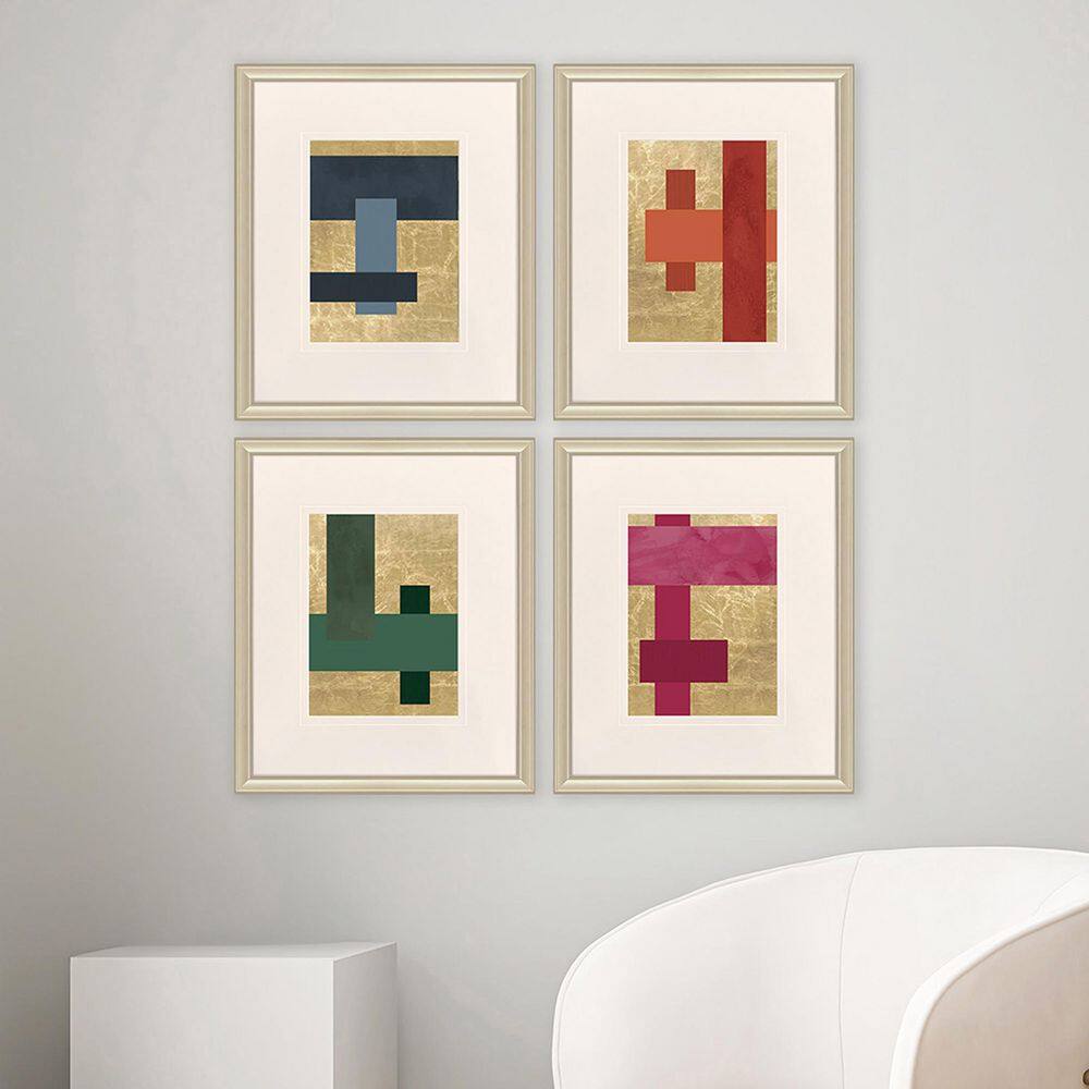 Langdon 4 Piece Framed Giclee Abstract Art Print 21 in. x 18 in. price history on PriceWatchPro