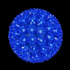 7.5 in. 120-Light LED Blue Decorative Starlight Sphere