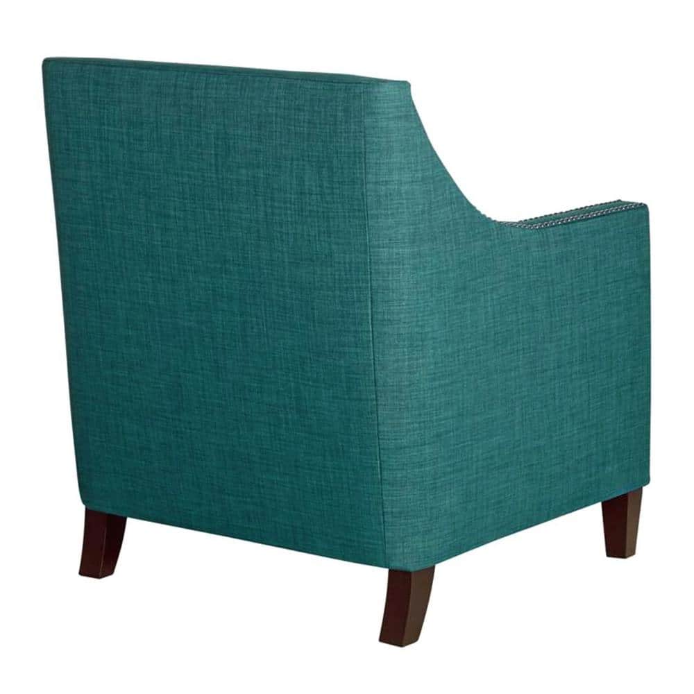 Heirloom Teal Transitional Wood Accent Chair