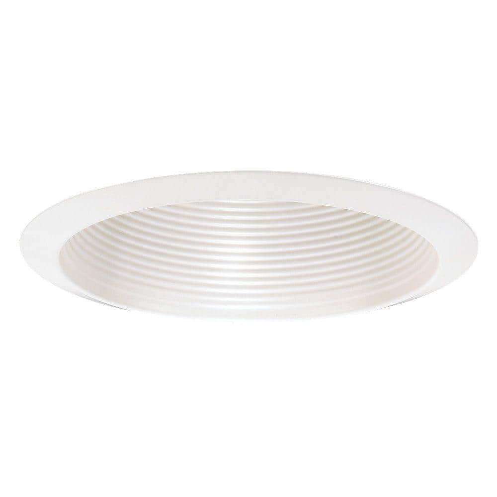 Open Cone 6 in. White Recessed Shower Trim