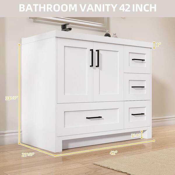 NTQ 42 in. W x 22 in. D x 36 in.H Freestanding Single Sink