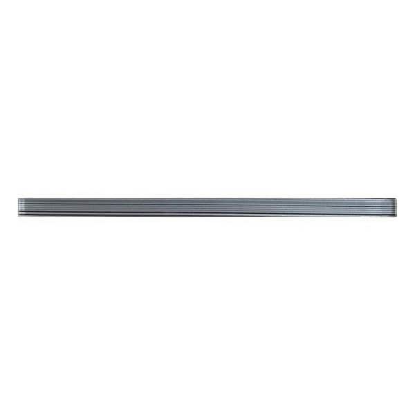 Apollo Tile Glacier 0.6 in. x 12 in. Stone Blue Glass Glossy Pencil Liner Tile Trim (0.5 sq. ft./case) (10-pack)
