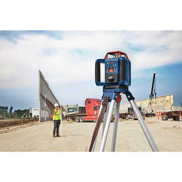 Bosch - REVOLVE 2,000 ft. Horizontal/Vertical Rotary Laser Self Leveling Complete Kit with Manual Dual Slope