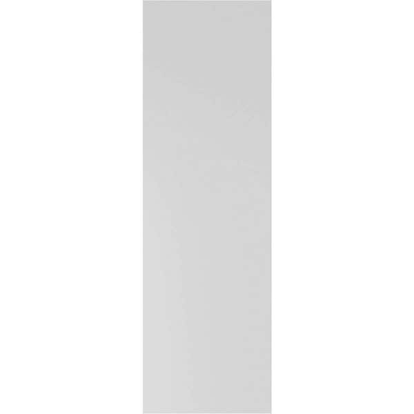 Ekena Millwork 12" x 70" True Fit PVC Two Equal Raised Panel Shutters, Primed (Per Pair)