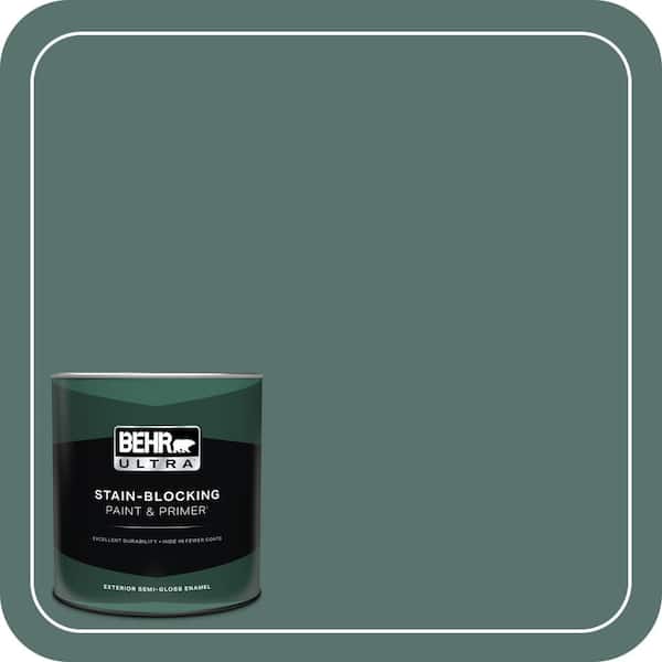 BEHR ULTRA 1 qt. #HDC-WR16-04 Noble Fir Semi-Gloss Enamel Exterior Paint & Primer