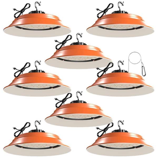 8-Pack of 240-Watt LED High Bay Light 36000LM High Bay LED Shop Lights AC100-277V Commercial Bay Lighting for Warehouse