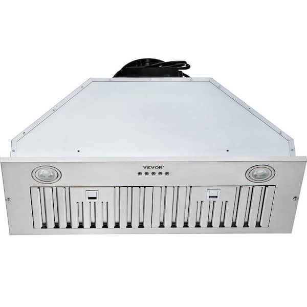 Insert Range Hood 800CFM 3-Speed 30 in. Stainless Steel Built-in Kitchen Vent Ducted/Ductless Convertible, ETL Listed
