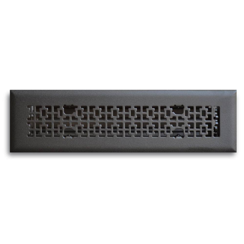 2 in. x 10 in. Vintage Victorian Floor Diffuser, Matte Black price history on PriceWatchPro