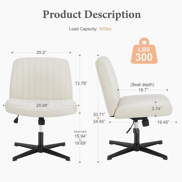 FENBAO Fabric Padded Height Adjustable Wide Seat Ergonomic FENBAO Fabric Padded Height Adjustable Wide Seat Ergonomic