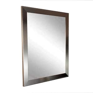 Large Rectangle Silver Modern Mirror (53 in. H x 30 in. W)