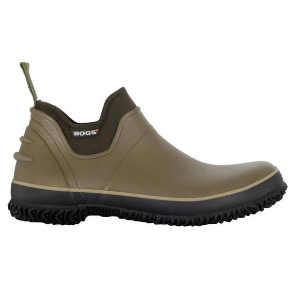 BOGS Classic Urban Farmer Men Size 8 Olive Waterproof Rubber Slip-On Shoes