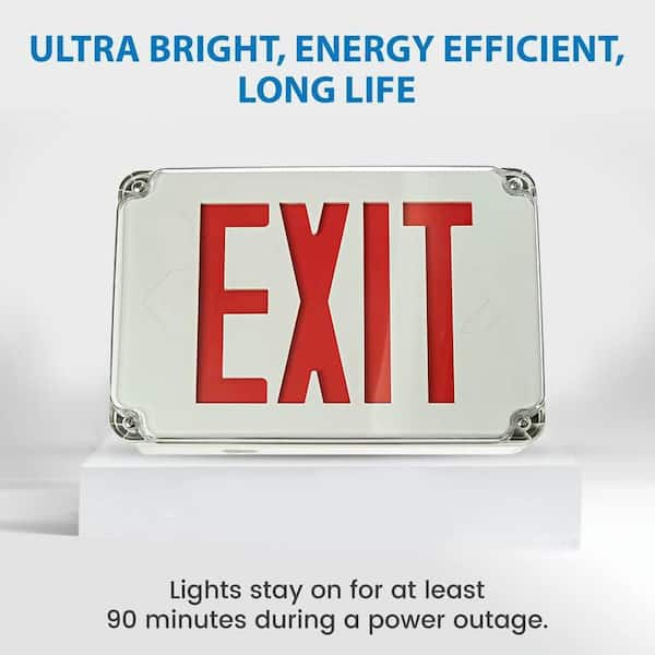 Battery operated deals exit sign