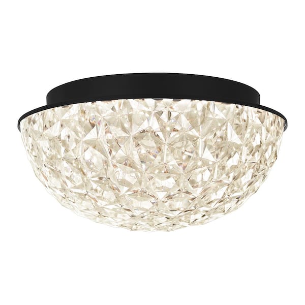 Home Decorators Collection Ellis Place 12.25 in. Matte Black LED