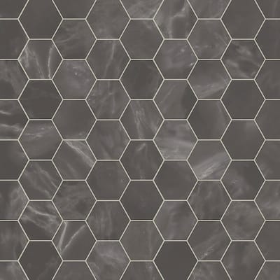 Marble Vinyl Sheet Flooring, Hexagon Vinyl Flooring