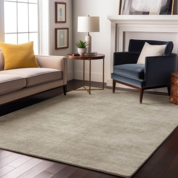 Mayfield Premium Machine Washable Abstract AMF1018 Beige 3 ft. x 4 ft. Area Rug