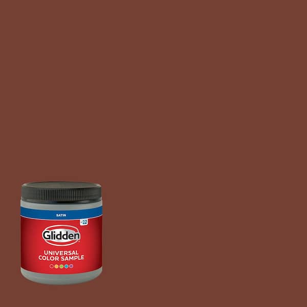 Glidden 8 oz. PPG1060-7 Warm Mahogany Satin Interior Paint Sample