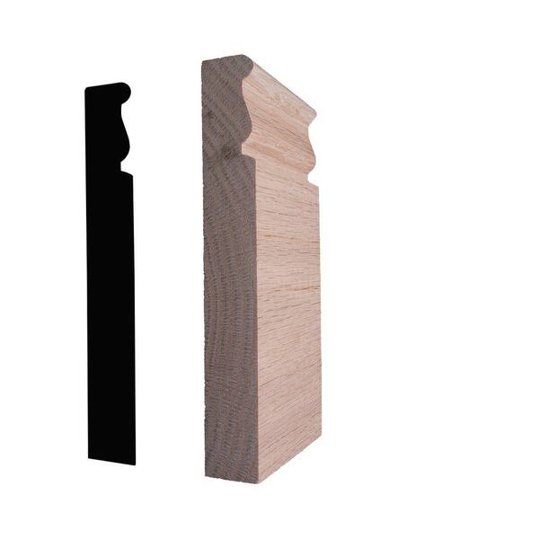 Alexandria Moulding 7/8 in. x 2-3/4 in. x 6 in. Oak Plinth Block Moulding