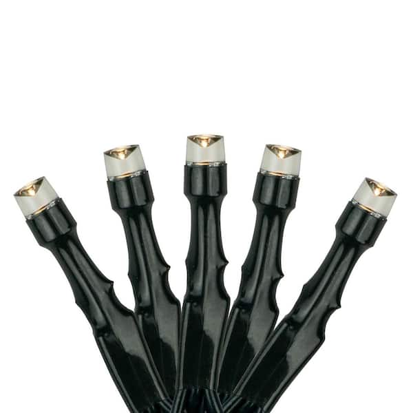 LED Solar Power Christmas Light Set - Warm White - 33 ft. Green Wire - 100ct