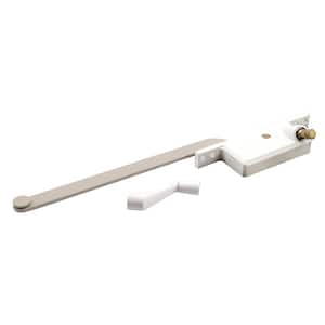 Steel Casement Window Operator, 9 in. Arm, Square Housing, White, Right Hand