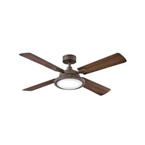 Collier 54 in. Integrated LED Indoor Metallic Matte Bronze Ceiling Fan with Wall Switch