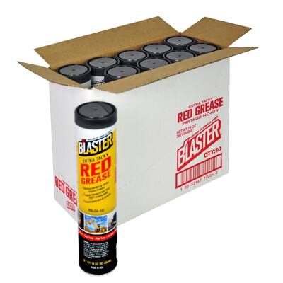 14 oz. Extra Tacky Red Grease Cartridge (Case of 10)