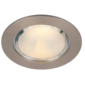 4 in. Brushed Nickel Shower Recessed Can Light Lighting Trim Ring