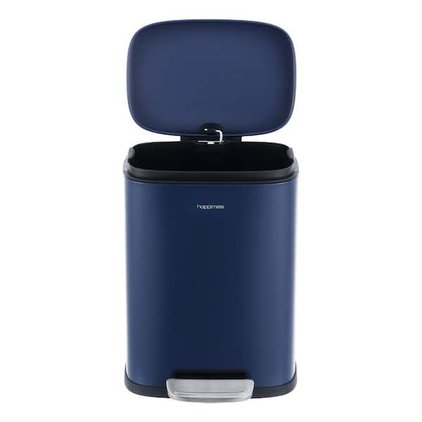 happimess Connor Rectangular 13-Gal. Trash Can with Soft-Close Lid