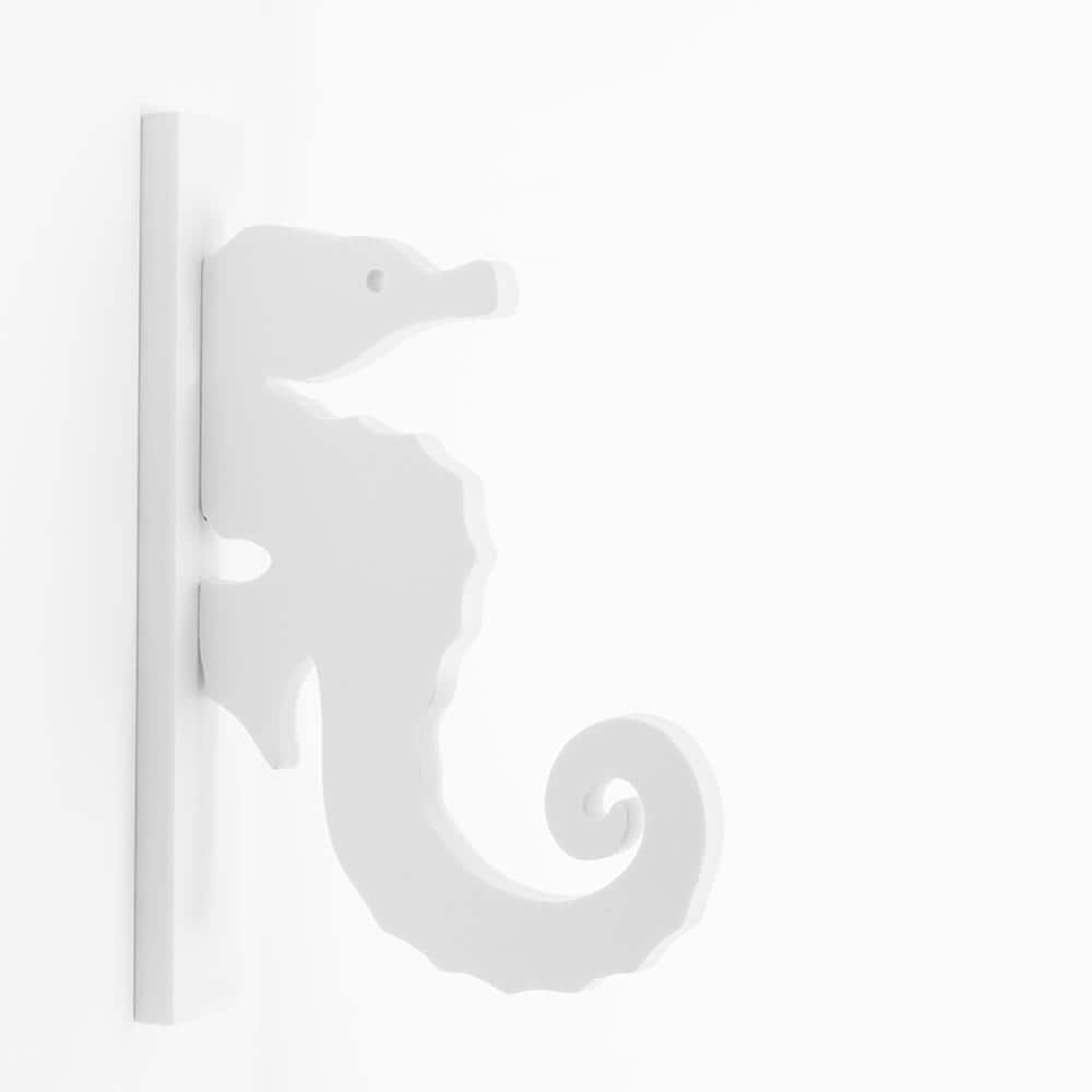 6 in. Paintable White PVC Decorative Indoor/Outdoor Seahorse Hook price history on PriceWatchPro