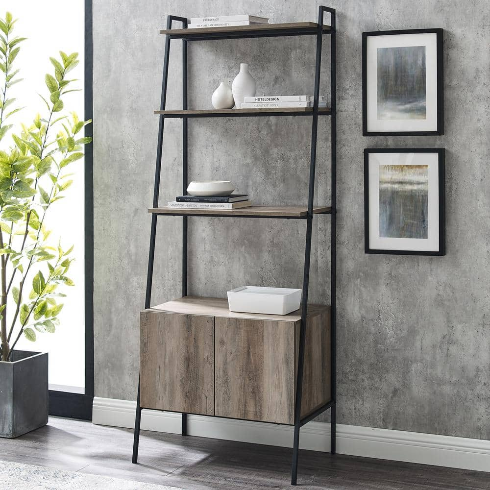 Afton 3 Tier Shoe Rack With Storage Bins Woodgrain - Riverridge