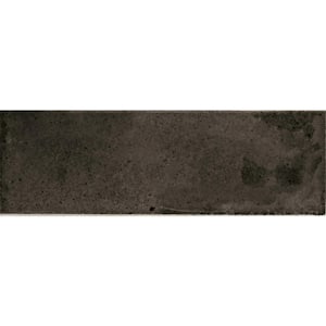 Antiek Black 2.58 in. x 7.9 in. Glossy Ceramic Subway Wall and Floor Tile (5.38 sq. ft./case) (38-pack)