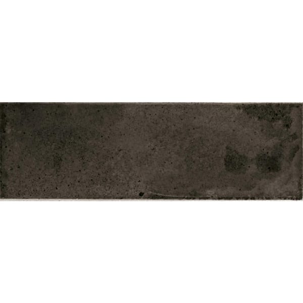 Antiek 2.58 in. x 7.9 in. Black Ceramic Glossy Wall and Floor Tile (45 Cases/242.1 sq. ft./Pallet)