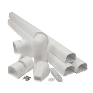 Fortress Lineset Covers 3.5 in. 12 ft. Wall Duct Kit, White 92