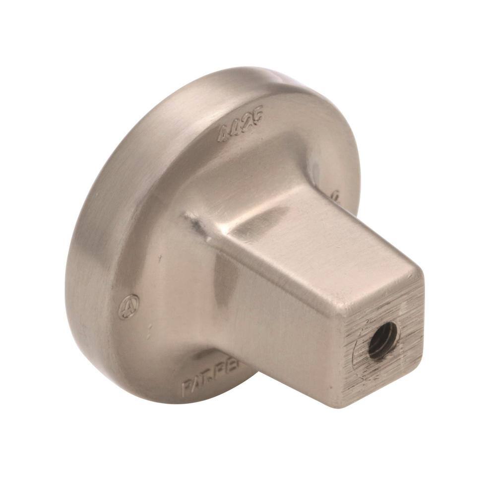 Satin Nickel Round Cabinet Knob with Mounting Hardware