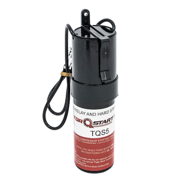 TorQstart 43-52 MFD Hardstart Capacitor Up to 300% Torque for 1/2-10 HP HVAC Systems 115-277-Volt