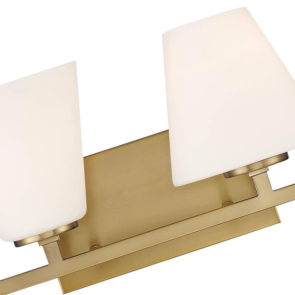 Palmyra Brushed Gold 4-Light Tapered Vanity Bath Light