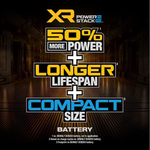 DEWALT - 20V Cordless Compact Impact Driver 20V MAX POWERSTACK Battery Starter Kit