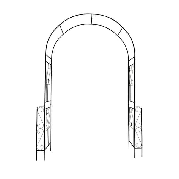 Kahomvis 94.5 in. Metal Garden Arch Garden Arbor Trellis for Climbing Plants
