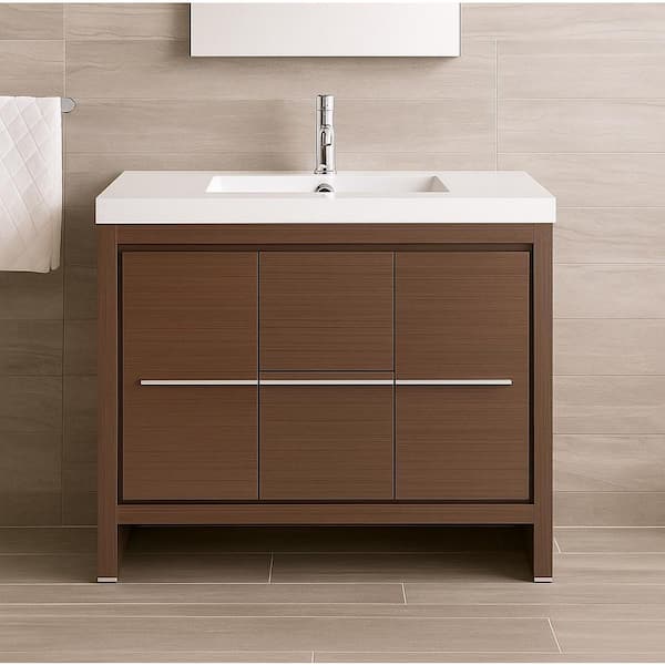 Allier 48 in. Modern Bathroom Vanity Cabinet in Gray Oak