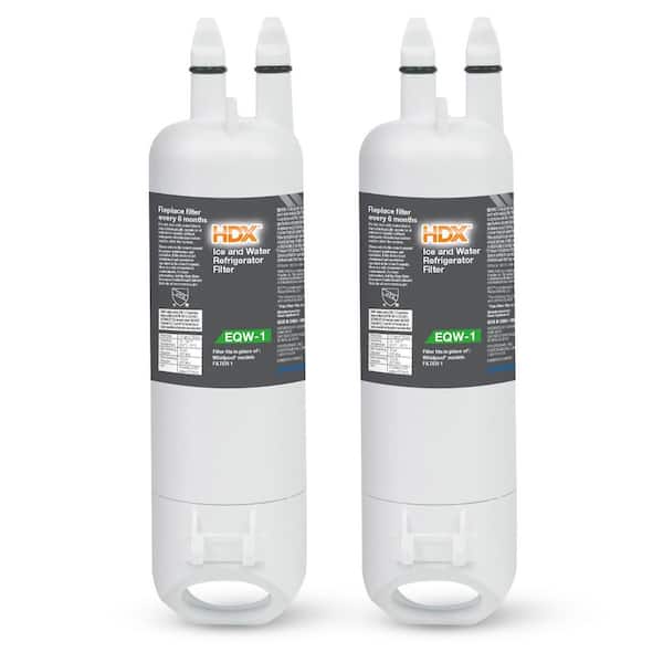 EQW-1 Whirlpool Filter 1 Refrigerator Water Filter Replacement (2-Pack)