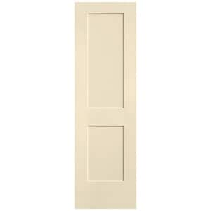 24 in. x 80 in. 2-Panel Logan Single Bore Solid Core Golden Haystack Molded Composite Interior Door Slab