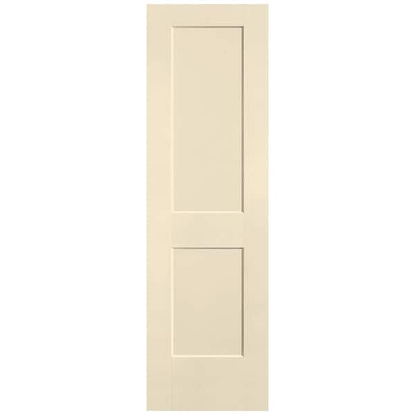 Masonite 24 in. x 80 in. 2-Panel Logan Single Bore Solid Core Golden Haystack Molded Composite Interior Door Slab