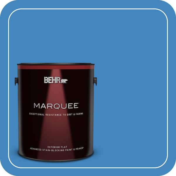 BEHR MARQUEE 1 gal. #560B-6 Warm Spring Flat Exterior Paint & Primer