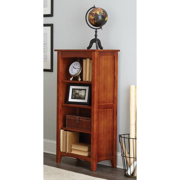 Alaterre Furniture Shaker Cottage Cherry Open Bookcase