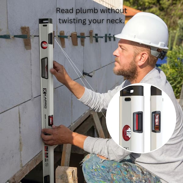 Kapro 48 in. Heavy Duty Aluminum Box Level with Optivision and