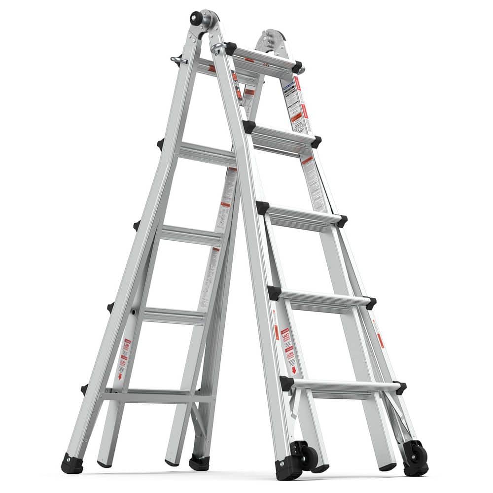 Aluminum Portable Multi-Position Ladder with 300 lb. Load Capacity (Reach 18.92 ft.) price history on PriceWatchPro