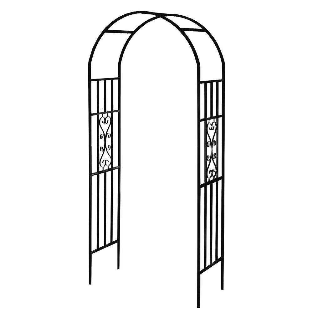 PALEO 100 in. x 45 in. Garden Arches Arbors Curved Metal Enduring Iron Plants Trellis Stand Use price history on PriceWatchPro