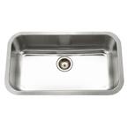 Eston Series Undermount Stainless Steel 32 in. Single Bowl Kitchen Sink (5-Pack)