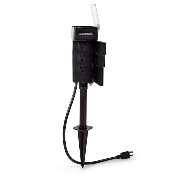 Garden Stake 6 Grounded Outlets Tools Timer Waterproof Outlet Timer for Lights